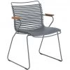 Click Outdoor Dining Chair With Armrests By Houe (Dark Grey)