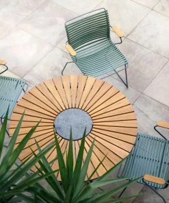 Click Outdoor Dining Chair With Armrests By Houe (Olive Green)