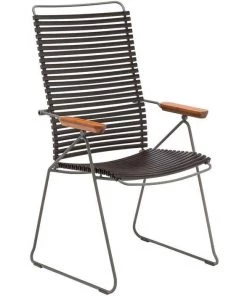 Click Outdoor Adjustable High Back Chair By Houe (Black)