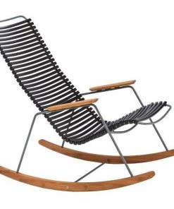 Click Outdoor Rocking Chair With Armrests By Houe (Black)
