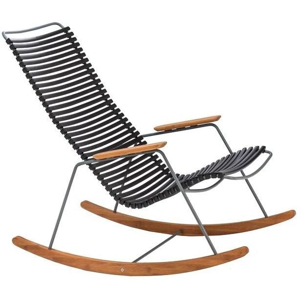 Click Outdoor Rocking Chair With Armrests By Houe (Black) 1 Click Outdoor Rocking Chair With Armrests By Houe (Black)