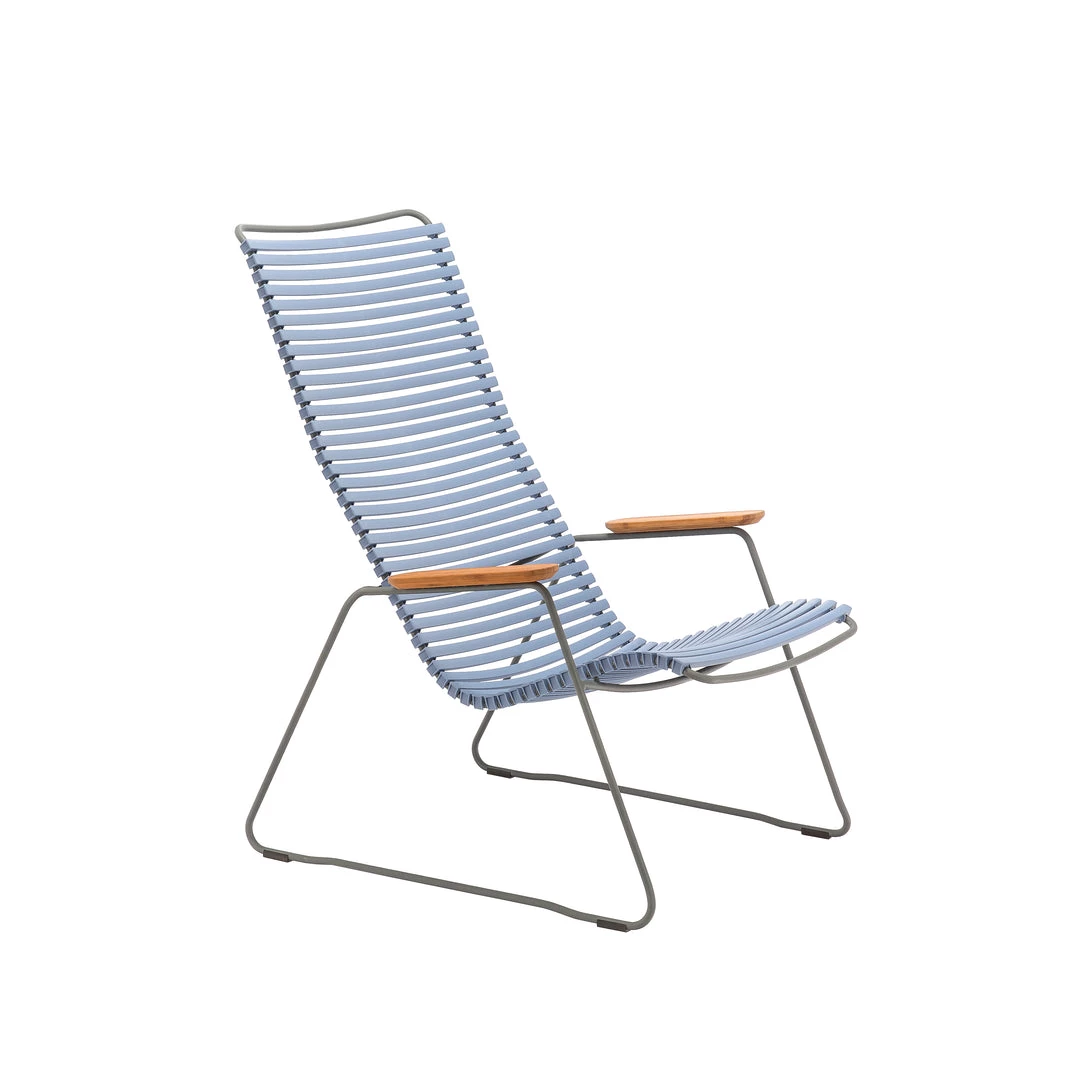 Click Outdoor Lounge Chair With Armrests By Houe (Light Blue) 1 Click Outdoor Lounge Chair With Armrests By Houe (Light Blue)