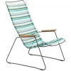 Click Outdoor Lounge Chair With Armrests By Houe (Multicolour Blue Stripe)