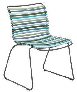 Click Outdoor Dining Chair By Houe (Multicolour Blue Stripe)