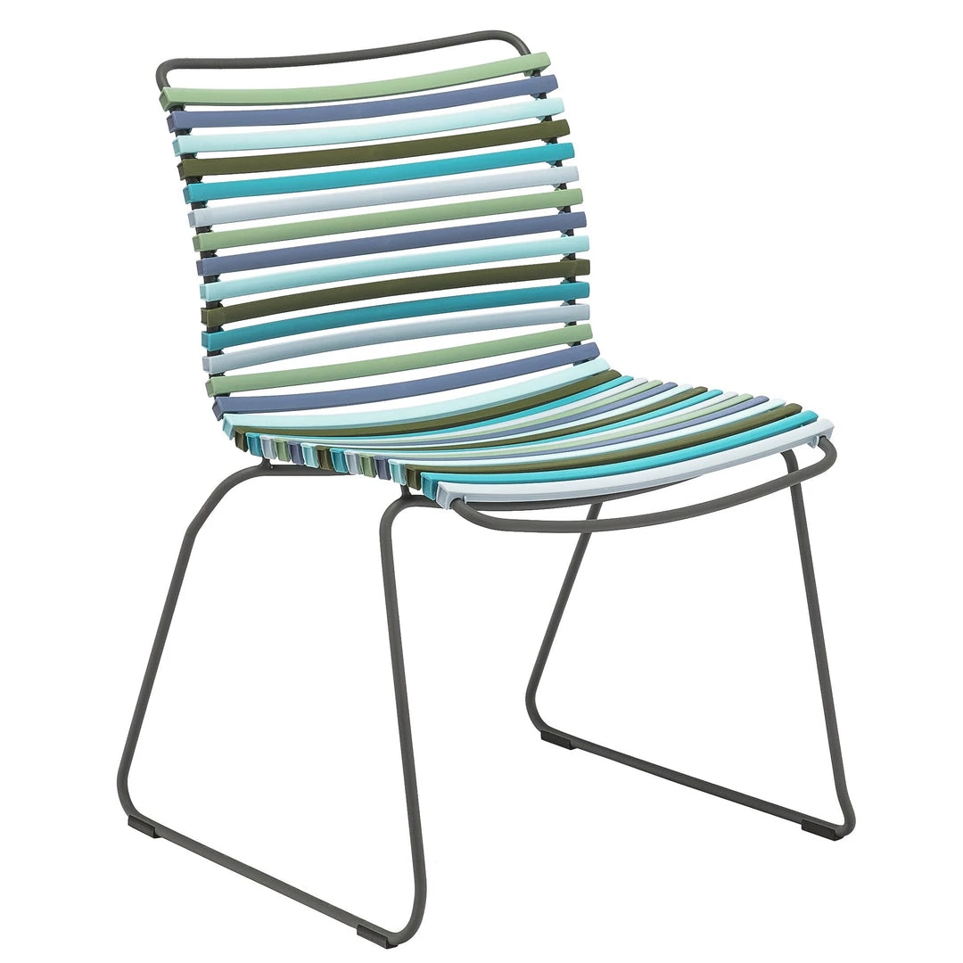 Click Outdoor Dining Chair By Houe (Multicolour Blue Stripe) 1 Click Outdoor Dining Chair By Houe (Multicolour Blue Stripe)