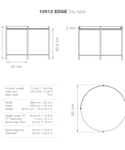Edge Outdoor Round Coffee Table 62cm By Houe (Black)
