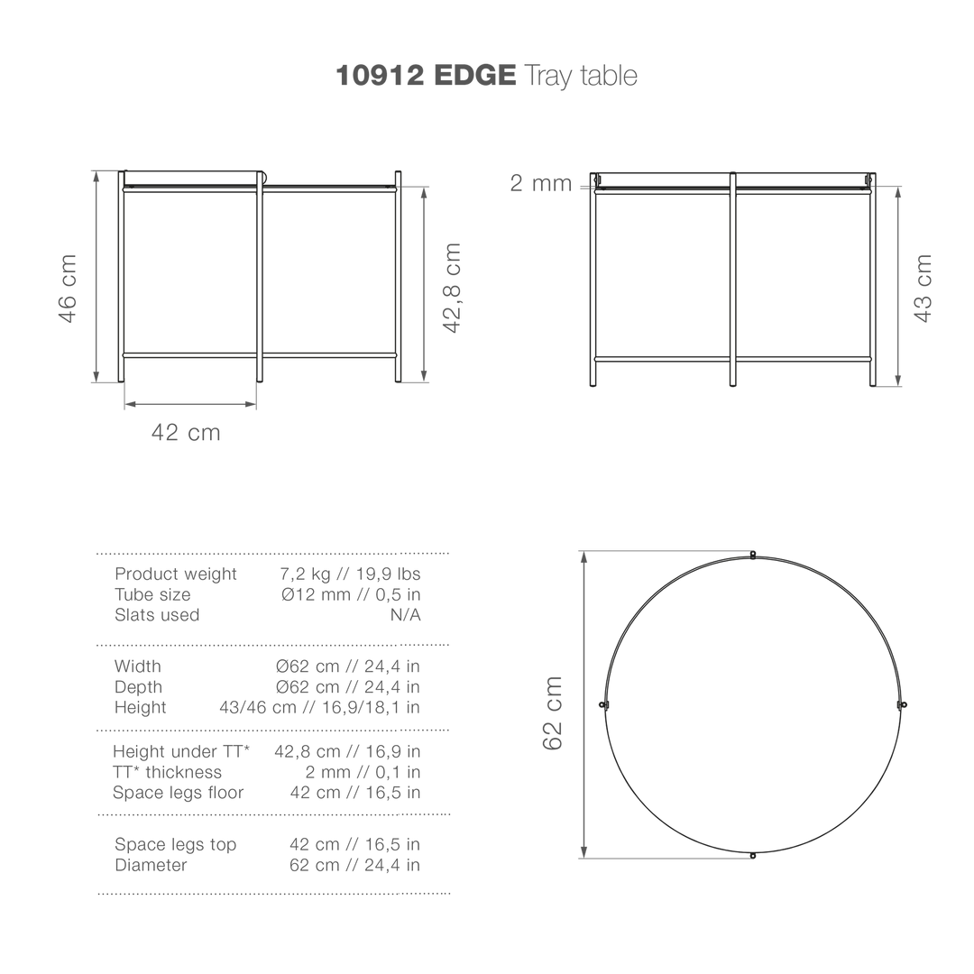 Edge Outdoor Round Coffee Table 62cm By Houe (Pine Green) 2 Edge Outdoor Round Coffee Table 62cm By Houe (Pine Green)