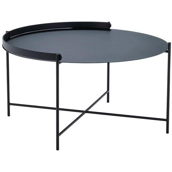 Edge Outdoor Round Coffee Table 76cm By Houe (Black) 1 Edge Outdoor Round Coffee Table 76cm By Houe (Black)