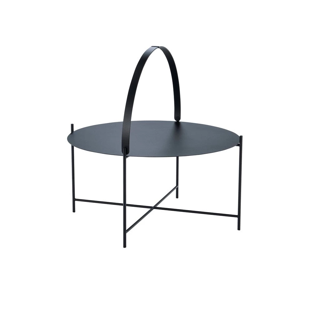 Edge Outdoor Round Coffee Table 76cm By Houe (Black) 2 Edge Outdoor Round Coffee Table 76cm By Houe (Black)