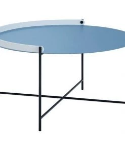 Edge Outdoor Round Coffee Table 76cm By Houe (Pigeon Blue)