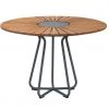 TABLES Circle Outdoor Dining Table 110cm By Houe (Bamboo & Black)