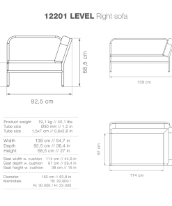 Level Outdoor Modular Lounge Sofa By Houe (Dark Grey)