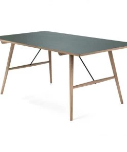 Hekla Rectangular Dining Table 168cm By Houe (Green & Oak) INDOOR
