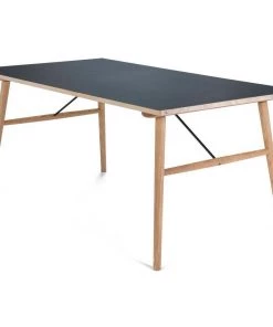 INDOOR Hekla Rectangular Dining Table 208cm By Houe (Black & Oak)