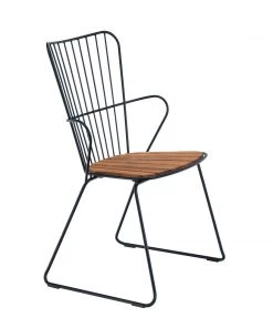 CHEAP SLH SHOP 21 Paon Outdoor Dining Chair By Houe (Bamboo & Black)