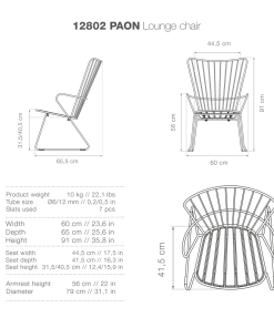 Paon Outdoor Lounge Chair By Houe (Bamboo & Black) 13 Paon Outdoor Lounge Chair By Houe (Bamboo & Black)