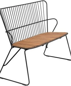 CHEAP SLH SHOP 28 Paon Outdoor Bench Seat By Houe (Bamboo & Black)