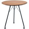 Circum Outdoor Round Dining Table 74cm By Houe (Bamboo & Black)