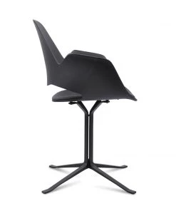Falk Chair With Armrests & Column Leg By Houe (Black & Dark Grey) 8 Falk Chair With Armrests & Column Leg By Houe (Black & Dark Grey)