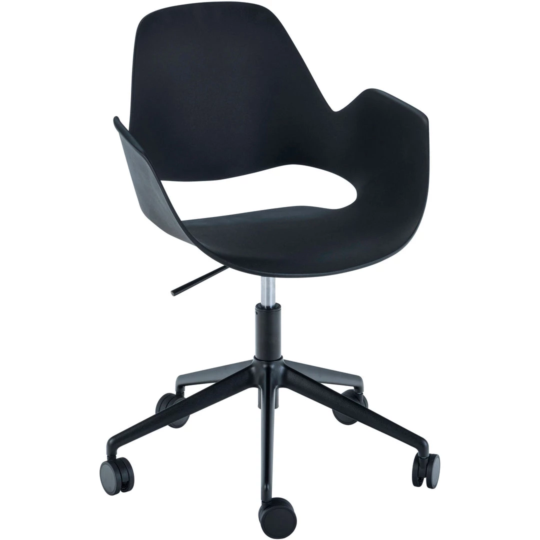 Falk Chair With Armrests & Castor Base By Houe (Black) INDOOR 1 Falk Chair With Armrests & Castor Base By Houe (Black) INDOOR