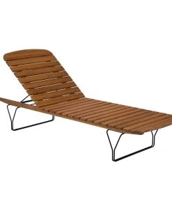 Molo Outdoor Bamboo Sunlounger Chair By Houe