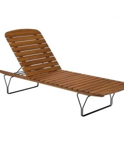 Molo Outdoor Bamboo Sunlounger Chair By Houe