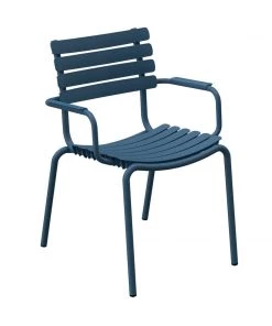 ReClips Outdoor Dining Chair With Armrests By Houe (Sky Blue)