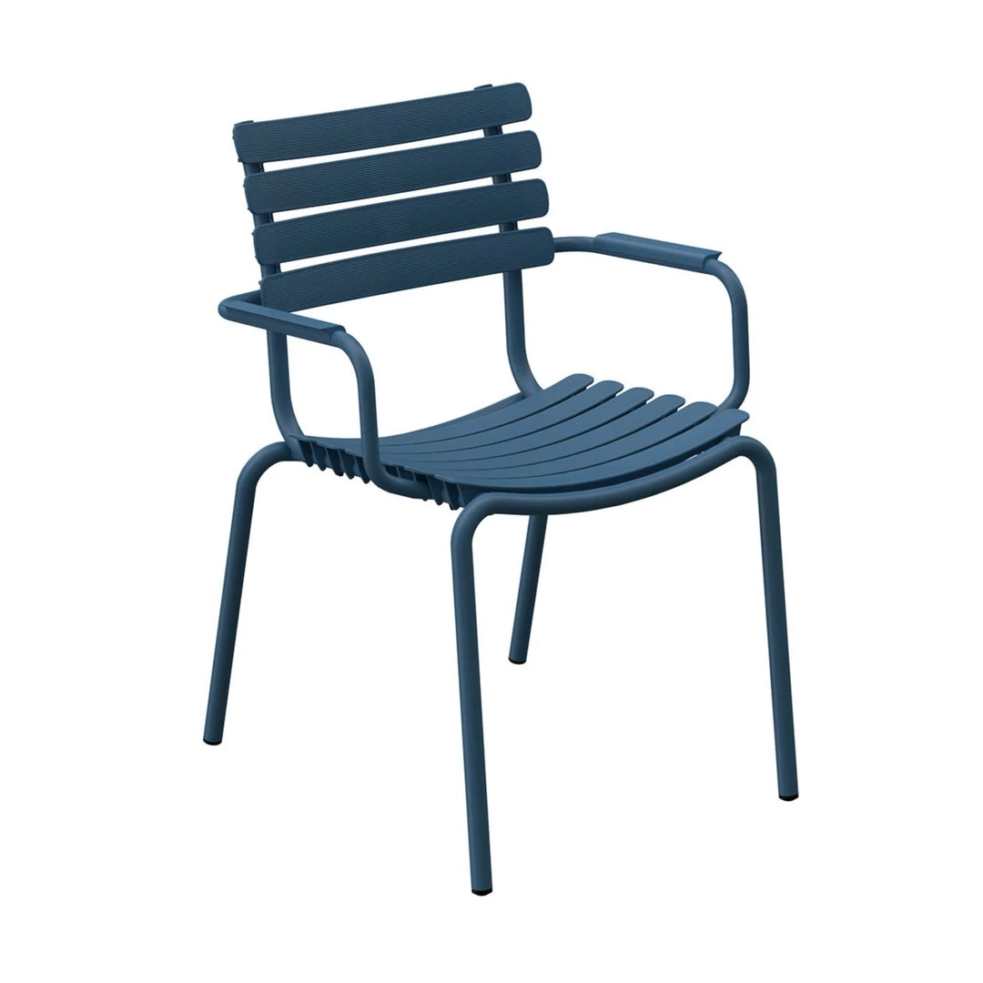 ReClips Outdoor Dining Chair With Armrests By Houe (Sky Blue) 1 ReClips Outdoor Dining Chair With Armrests By Houe (Sky Blue)