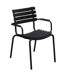 ReClips Outdoor Dining Chair With Armrests By Houe (Black)