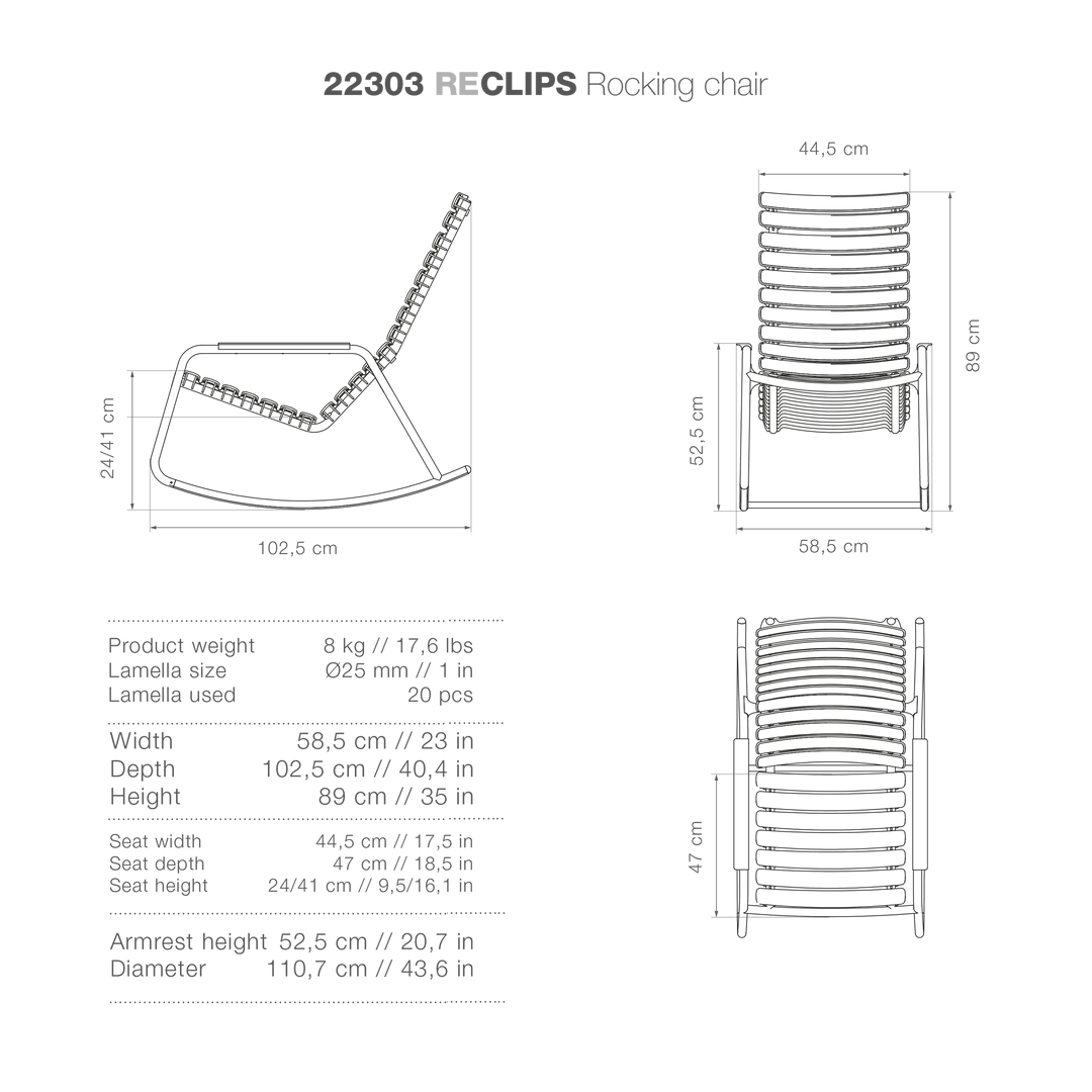 Houe ReClips Rocking Chair - Dark Grey OUTDOOR 2 Houe ReClips Rocking Chair - Dark Grey OUTDOOR