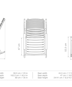 Houe OUTDOOR ReClips Rocking Chair - Sky Blue