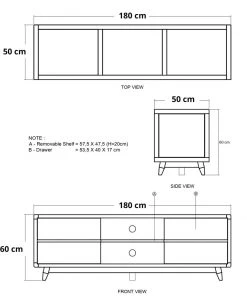 Karpenter Vintage Low TV Unit - European Oak