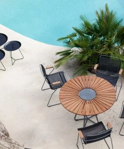 4 Seater Outdoor Circle Dining Table Set By Houe