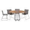 4 Seater Outdoor Circle Dining Table Set By Houe