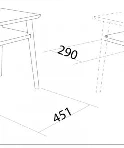 Karpenter Vintage Narrow Open Bedside - Satin Black