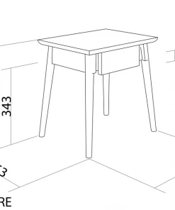 Karpenter Vintage Bedside 45cm - FSC Teak INDOOR