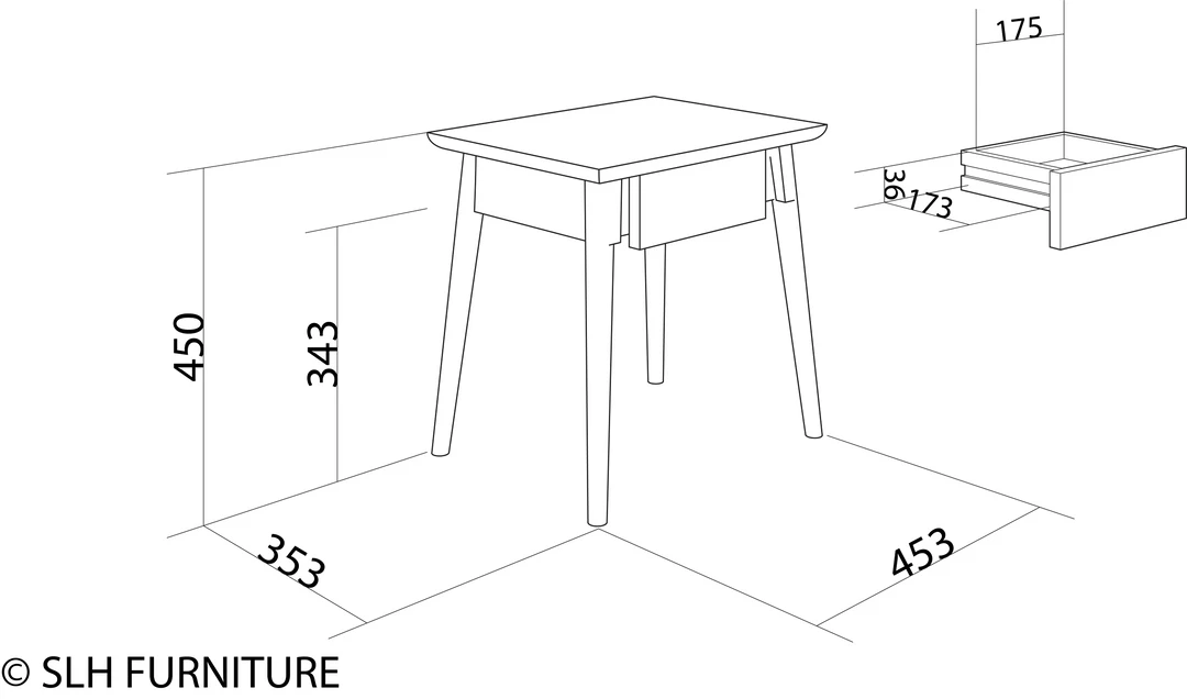 Karpenter INDOOR Vintage Bedside 45 Cm - American Walnut 3 Karpenter INDOOR Vintage Bedside 45 Cm - American Walnut