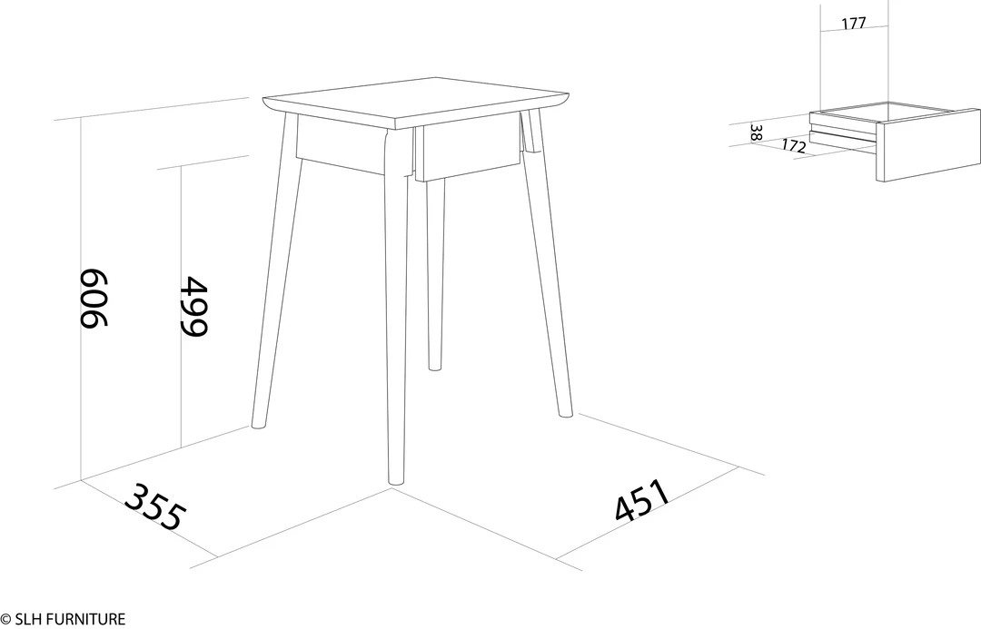 Karpenter Vintage Bedside 60 Cm - Satin Black INDOOR 3 Karpenter Vintage Bedside 60 Cm - Satin Black INDOOR