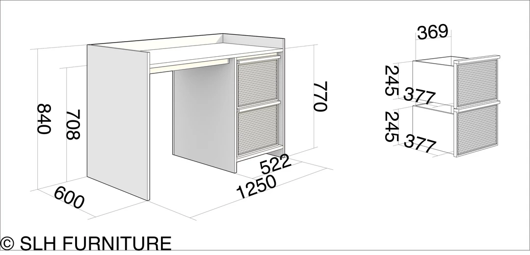 Karpenter Roots Desk - European Oak 5 Karpenter Roots Desk - European Oak