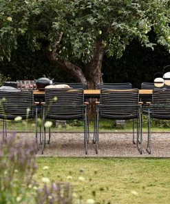 8 Seater Outdoor Four Rectangular Dining Table Set By Houe