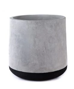 SLH Concrete Planter Large Black Band