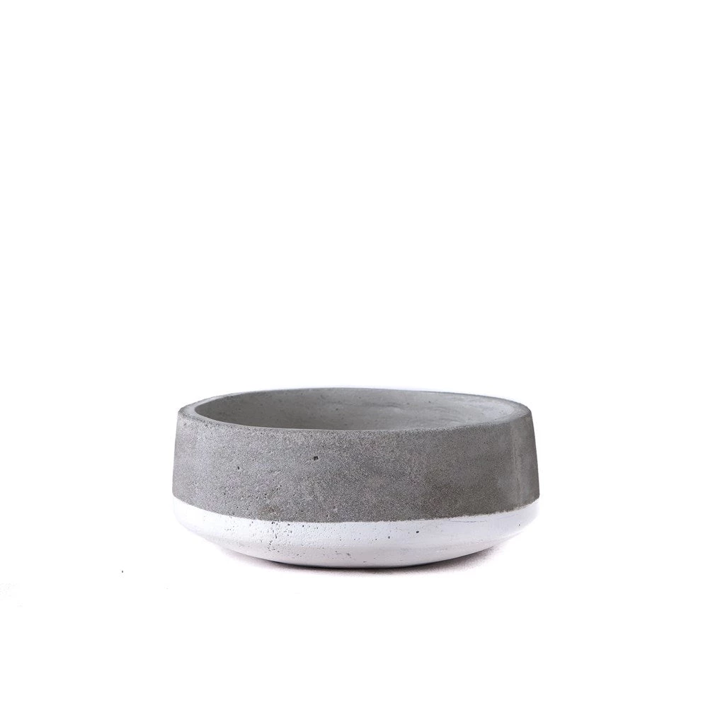 SLH Concrete Bowl White Band 1 SLH Concrete Bowl White Band