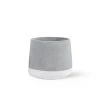SLH Concrete Planter Medium White Band DÉCOR