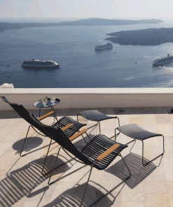 Click Outdoor Adjustable High Back Chair By Houe (Black)