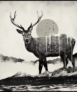 SLH Crystal Print - Deer Abstract Artwork