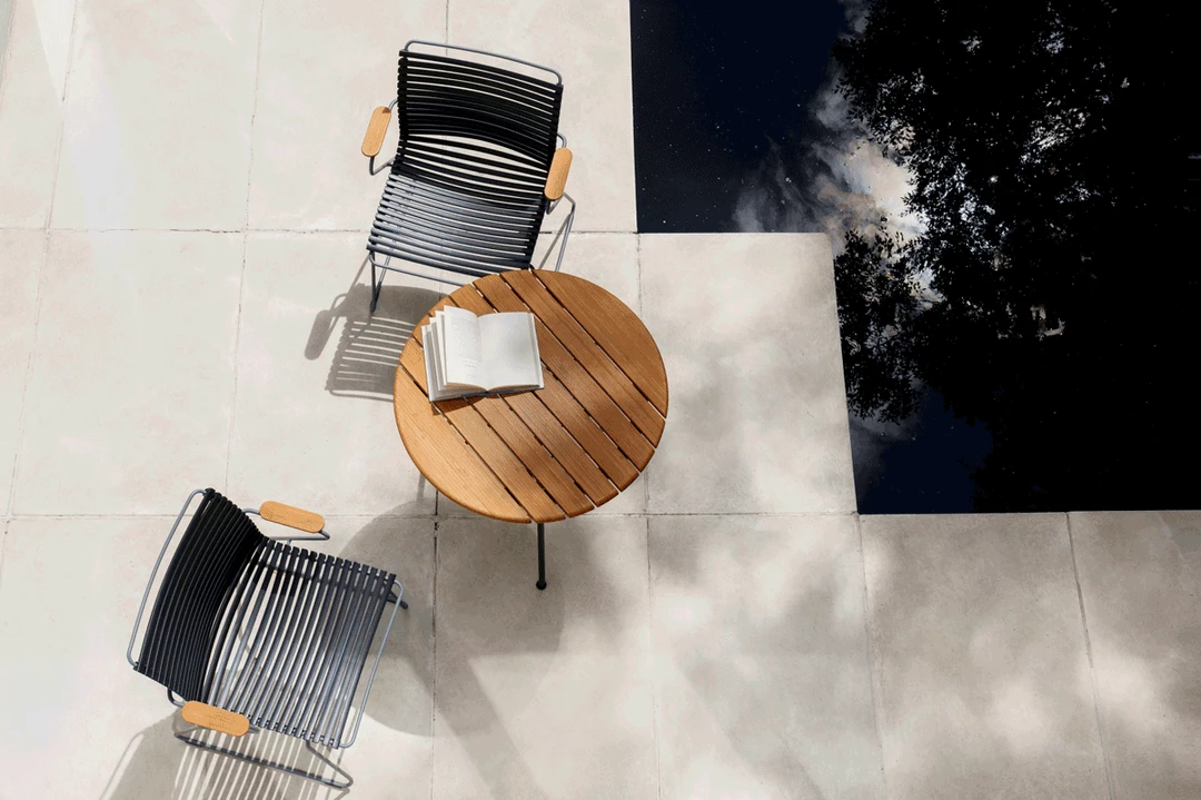 Click Outdoor Dining Chair With Armrests By Houe (Black) 5 Click Outdoor Dining Chair With Armrests By Houe (Black)