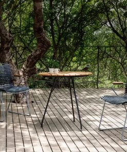 Circum Outdoor Round Dining Table 74cm By Houe (Bamboo & Black) 6 Circum Outdoor Round Dining Table 74cm By Houe (Bamboo & Black)