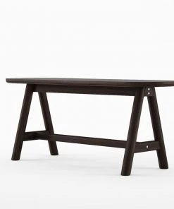 SLH AU INDOOR Curbus Oval Bench - Ebony Finish