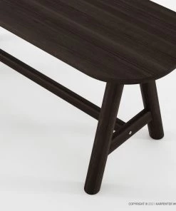 SLH AU INDOOR Curbus Oval Bench - Ebony Finish