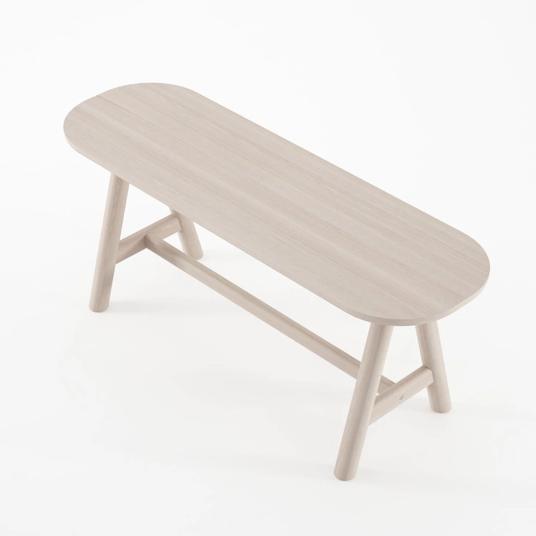 Karpenter Curbus Oval Bench - White Ash 5 Karpenter Curbus Oval Bench - White Ash